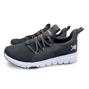 KURU Flex Slip-On Women's Size 10 M Jet Black White Walking Sneakers 194297